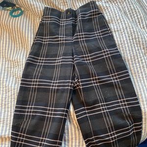 Checkered Black Pants